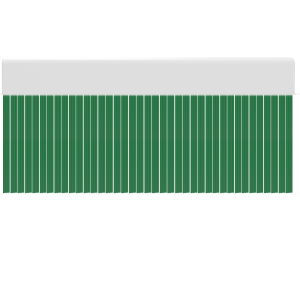 Cortina para puertas de PVC wave verde opaco / 90 x 210