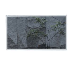 Espejo rectangular tri LED suiza negro antivaho 70x80