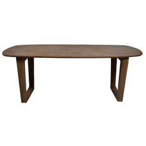 Corte-mesa de comedor 8 personas de 200 cm  madera cepillada