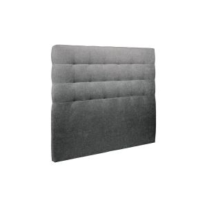 Cabecero acolchado de 140 cm - tela natté gris antracita - gris antracita