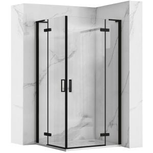 Rea cabina de ducha hugo double black 90x90, 80x90x200,5 cm