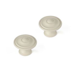 Pomo para mueble rei 3110 | 35x35x26 mm | greige | 2 uds. | zamak