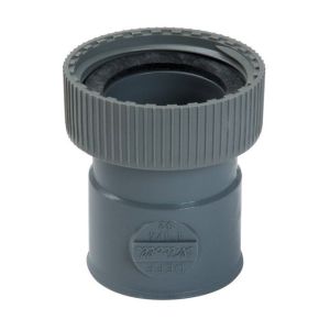 Manga PVC gris recta - f 1'1/4 - femenino diámetro 32 mm - nicoll