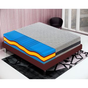 Colchón 180x200 viscoelástica 5 capas funda extraíble 23 cm de altura