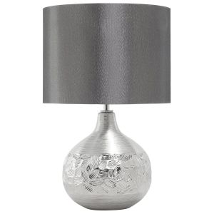 Lámpara de mesa yakima porcelana gris