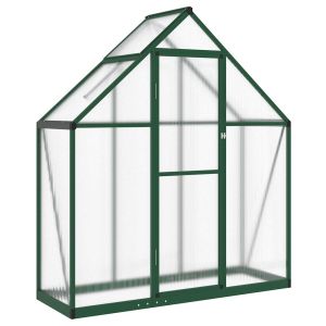 vidaXL invernadero con marco base aluminio verde 169x58x195 cm