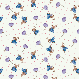 Papel pintado floral rositas moradas 60cm por 300cm