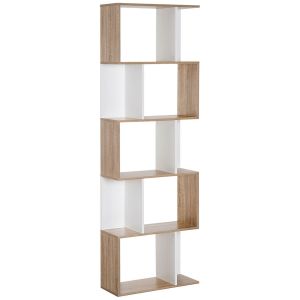 Estantería librería 60x24x184.5 cm bicolor Homcom