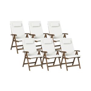 Silla de jardín blanco crema amantea premium
