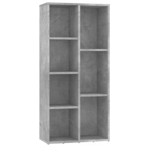 vidaXL estantería de madera de ingeniería gris 50x25x106 cm