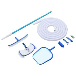 vidaXL kit de mantenimiento de piscina 9 piezas