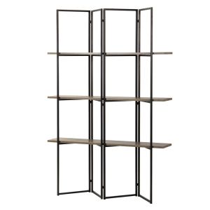 Estanteria mdf metal vinilo k/d 120x29x180 cm