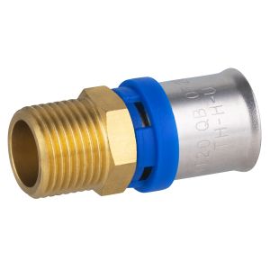 X10 racores multicapa a prensar multiperfiles ø20 - macho 1/2'