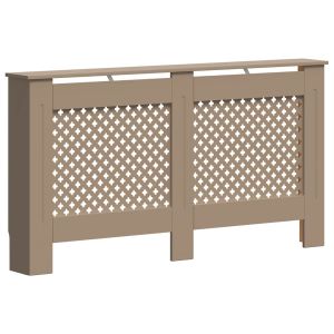 vidaXL cubierta para radiador mdf 152x19x81,5 cm