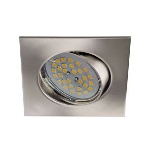 Foco empotrable basculante basic cuadrado níquel wonderlamp 1xgu10