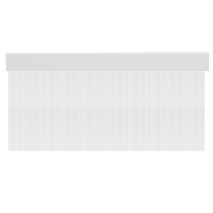Cortina para puertas de PVC surca transparente / 90 x 210