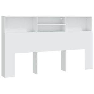 vidaXL mueble cabecero blanco 180x19x103,5 cm