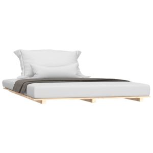 vidaXL estructura de cama de madera maciza de pino 140x190 cm
