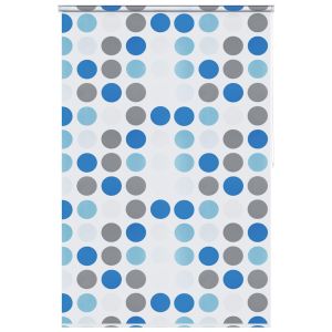 vidaXL persiana enrollable de ducha círculos 140x240 cm