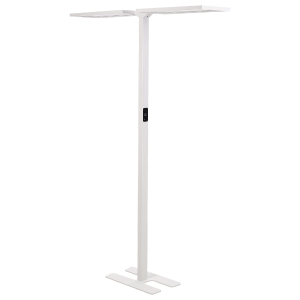 Lámpara LED de pie sculptor con sensor de movimiento metal blanco