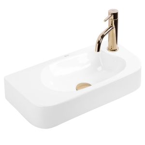 Rea lavabo sobre encimera / mural odetta, 51x25x11,5 cm
