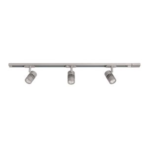 Carril con focos LED 3x8w 3000k plata