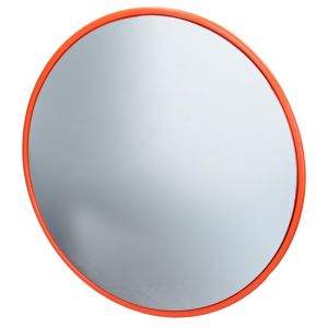 Espejo de tráfico retrovisor de garaje seguridad soporte rojo 45 cm