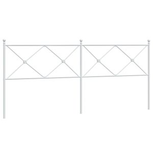 vidaXL cabecero de metal blanco 200 cm