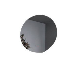 Espejo redondo LED lisboa, antivaho-doble sensor  50cm fría 6500k