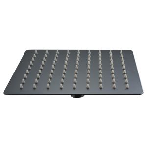 Imex - rociador ducha efecto lluvia de 25x25cm negro