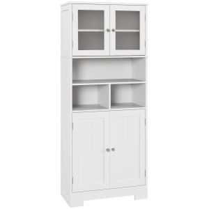 Alacena de cocina 60x30x145.5 cm color blanco Homcom, hogar - cocina