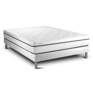 Conjunto vital spa 180 x 220 cm somier kit blanco