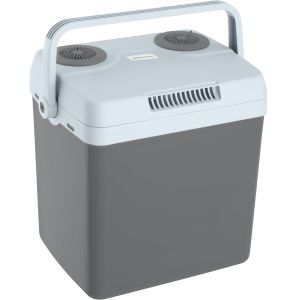 Tectake nevera portátil eléctrica, frío-calor, modo eco, 32l, gris
