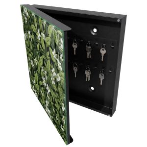 Caja de llaves 30x30x5 motivo vegetal, apertura izquierda tulup