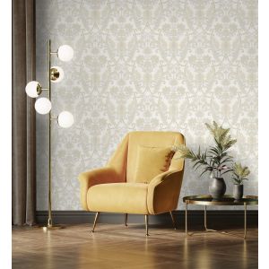 Papel pintado gaulan  de damasco hindú  textura de tela tejida en 10.6m²