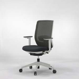 Actiu trim silla  ergonomica white and black - sin cabezal, 2d