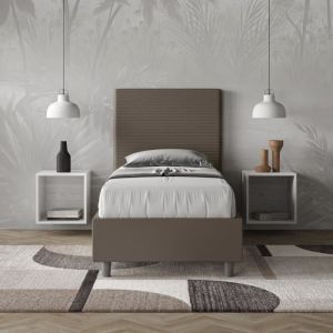 Cama tapizada 1 plaza - 80 x 200 cm - lit coffre