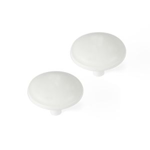 Pomo para mueble rei 3118 | 31x31x24 mm | blanco mate | 2 uds. | zamak