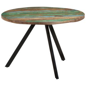 Mesa de comedor madera maciza reciclada 110x75 cm oif121106
