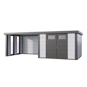 Caseta jardin nh8 c apoyo grande ventanas izquierda | blanco | novo habitat