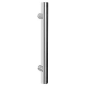 Tirador diám 30 mm - dist entre ejes=350- l=500 mm - acero inox pulido