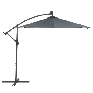Sombrilla lateral LED 285 cm corval gris grafito