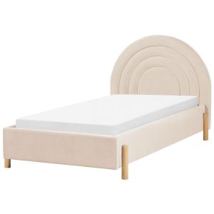 Cama infantil terciopelo anet 90 x 200 cm beige