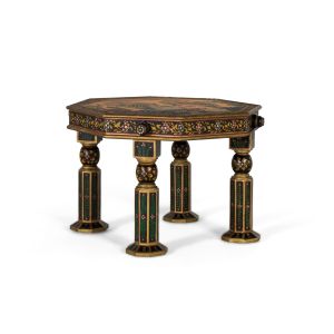 Mesa de centro de madera de mango en color multicolor 62 cm