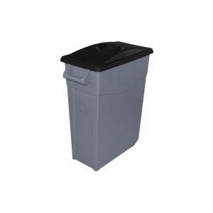 65 l - tapa cerrada | negro | contenedor de basura denox  65, 85 y 110 - d