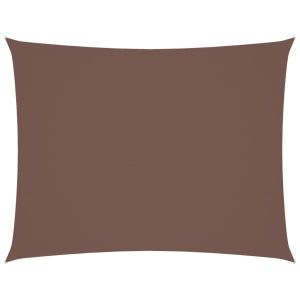 vidaXL toldo de vela rectangular tela oxford marrón 2x3 m