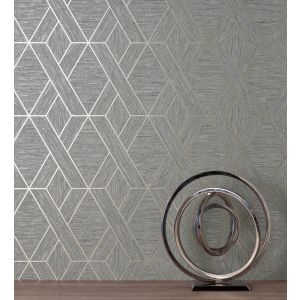 Papel pintado gaulan  lavable geométrico trenzado de líneas 5.23m²