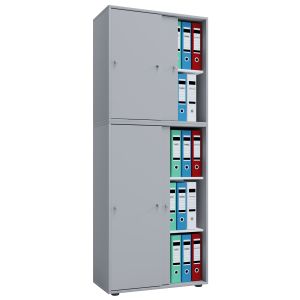 Vcm - puertas correderas de gabinete de oficina lona 5 compartimentos