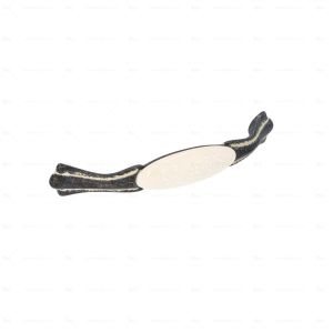Tirador para muebles de zamac y porce, dist entre centros 128mm lote 6
