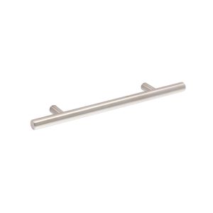 Tirador para muebles de acero inox, dist entre eje 128 mm